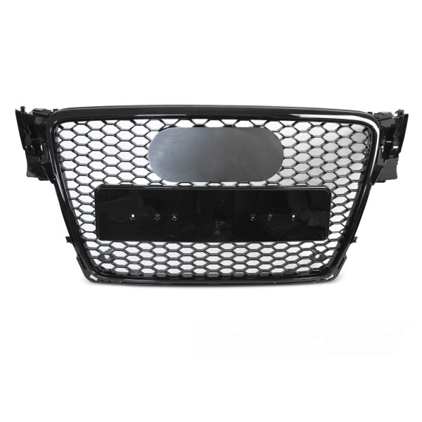Audi A4 B8 2008-2011 - Predná maska SPORT STYL čierna lesklá s PDC