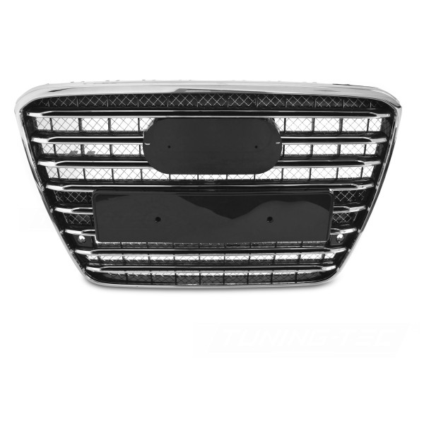 Audi A8 D4 2009-2013 - Predná maska ​​CHROM s PDC