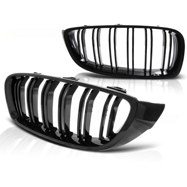 BMW F32,F33,F36 13- M4 LOOK GLOSSY BLACK - predná maska