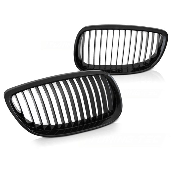 BMW E92 / E93 07-10 C/C GLOSSY BLACK - predná maska