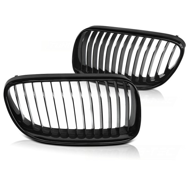 BMW E92 / E93 10-07.13 C/C GLOSSY BLACK - predná maska