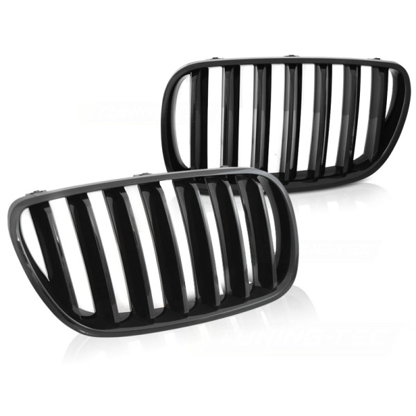 BMW X3 E83 LCI 06-10 GLOSSY BLACK - predná maska