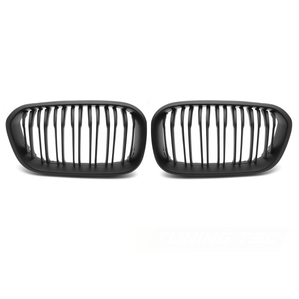 BMW F20/F21 LCI 2015-2018 - Predná maska ​​double bar čierna matná