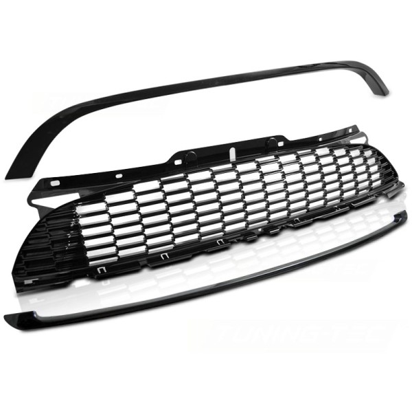 BMW MINI COOPER 10-14 R56/57/55 JCW STYLE GLOSSY BLACK - predná maska
