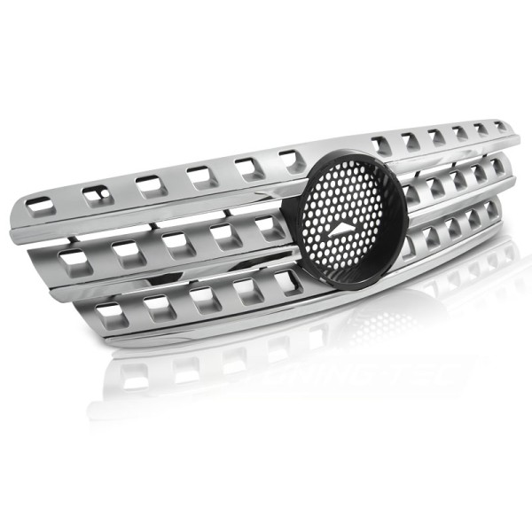 Mercedes W163 98-05 W164 AMG  - Predná maska STYLE CHROME SILVER