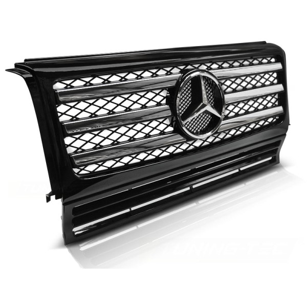 Mercedes W463 90-12 - Predná maska BLACK CHROME
