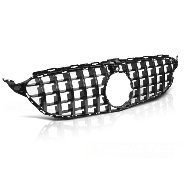 Mercedes W205 14-18 - Predná maska SPORT GLOSSY BLACK