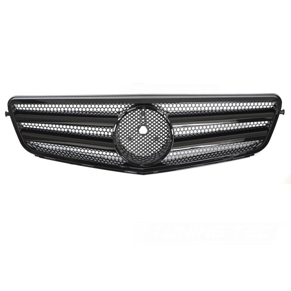 Mercedes triedy C W204 / S204 2007-2014 - Predná maska ​​čierna lesklá