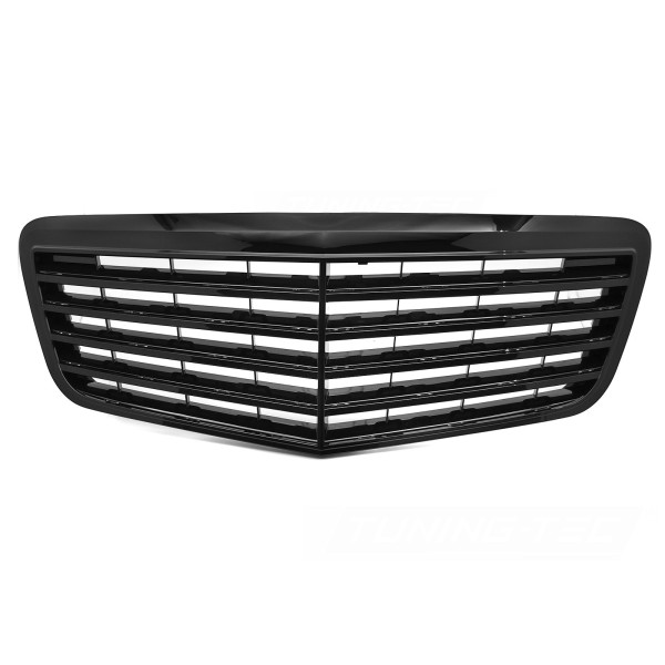 Mercedes triedy E W211/S211 2006-2009 - Predná maska ​​čierna lesklá