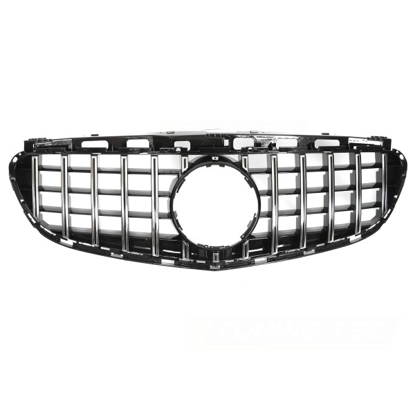 Mercedes triedy E W212/S212 2013-2016 - Predná maska čierna s chrómom