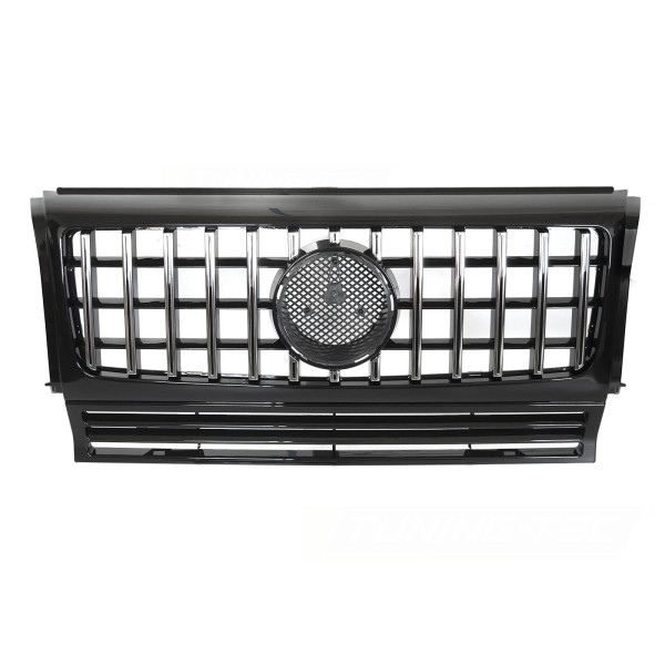 Mercedes triedy G W463 1990-2012 - Predná maska ​​čierna s chrómom W464 LOOK