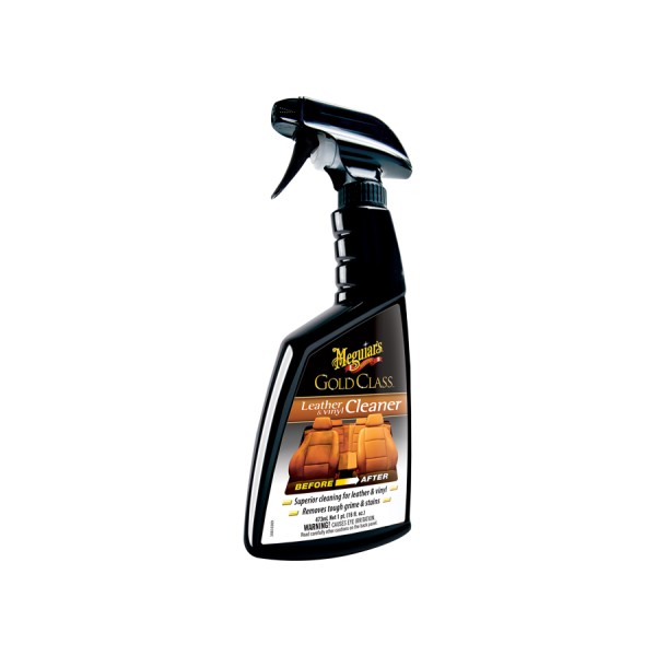 Meguiar's Gold Class Leather & Vinyl Cleaner - extra účinný čistič na prírodnú aj umelú kožu, 473 ml