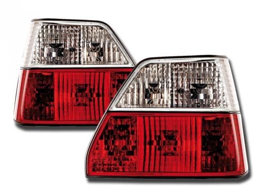 VW Golf II Zadné svetlá červeno / kryštálové
