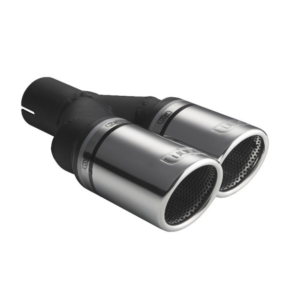 ULTER SPORT univerzálna dvojkoncovka výfuku guľatá Ø100 s délkou 200 mm/180