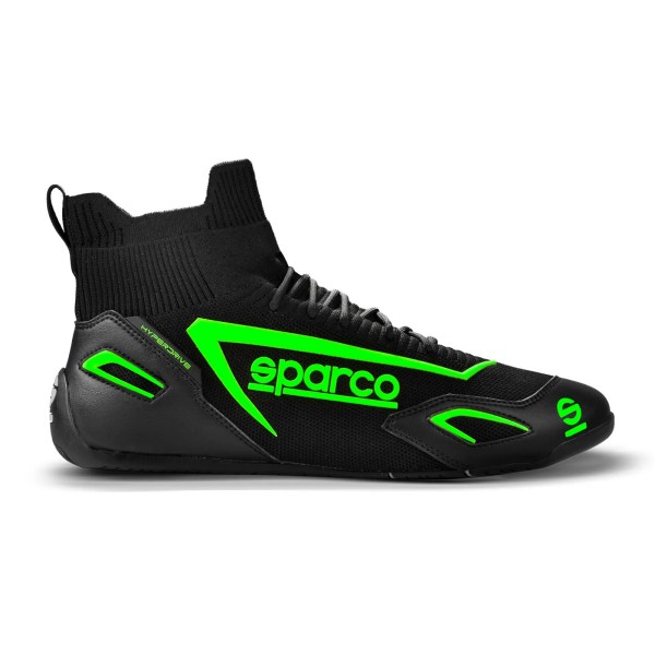 Herné topánky Sparco Hyperdrive, farba: čierno-zelená