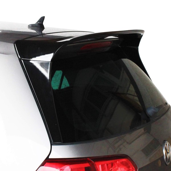 Volkswagen Golf VII hatchback 2012-2020 - trojdielny spojler na zadné dvere ČIERNY LESKLÝ
