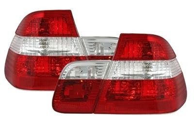 BMW E46 LIM Zadné svetlá prevedenie Red / Chróm