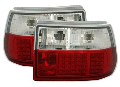 Zadné číre lampy Opel Astra F LED red / crystal