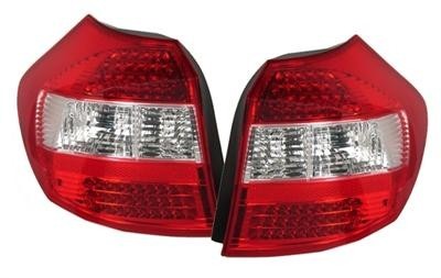 BMW E87 04+ Zadné LED svetlá prevedenie Červeno / Číre