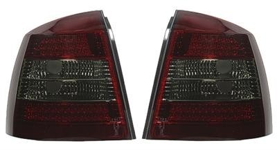 Zadné číre lampy Opel Astra G 3 / 5dv LED Červeno / Čierne