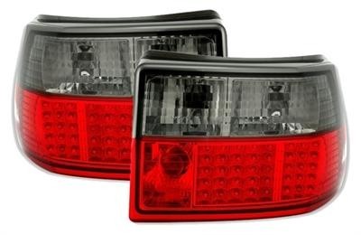 Zadné číre lampy Opel Astra F LED red / Black