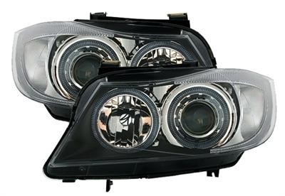 BMW E90 + 91 - Predné svetlá black
