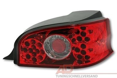 Zadné svetlá Citroen Saxo 96-00 - červeno / kryštálové LED