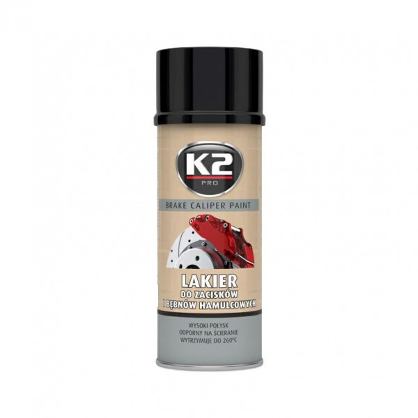 K2 BRAKE CALIPER PAINT 400 ml ČIERNA - farba na brzdové strmene a bubny