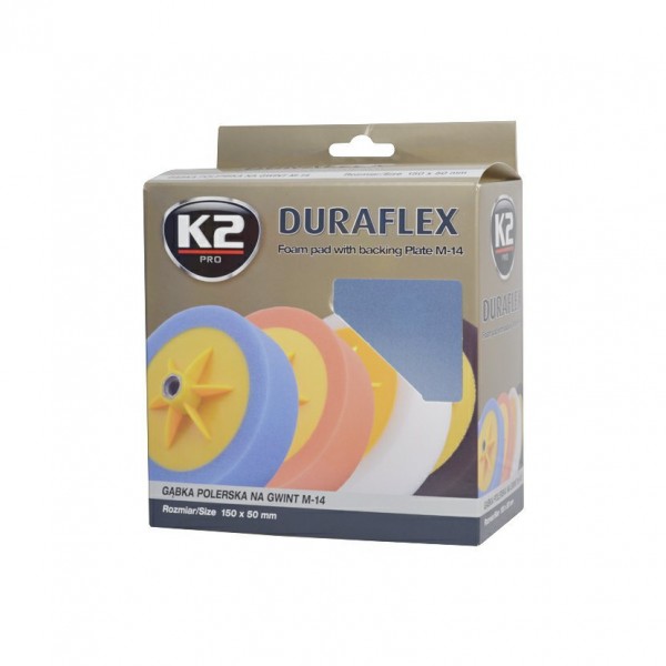 K2 DURAFLEX LEŠTIACE HUBA S úchytnými tanier 150 x 50 mm MODRÁ