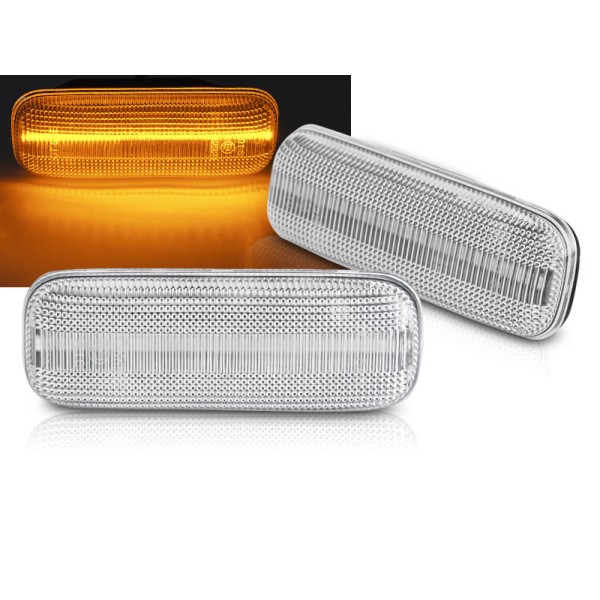MERCEDES ML W163 1998 - 2005 - LED dynamické blikače biele