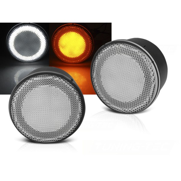 CHRYSLER JEEP WRANGLER JK 07-18 - LED blikače biele