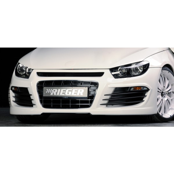 Rieger kompletný predný nárazník pro Volkswagen Scirocco 3 13 2-dver. pred faceliftom, plast ABS bez povrchovej úpravy, pro vozy bez ostřikovačů předních světlometů