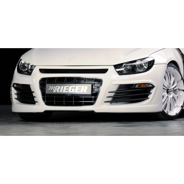 Rieger kompletný predný nárazník pro Volkswagen Scirocco 3 13 2-dver. pred faceliftom, plast ABS bez povrchovej úpravy, pro vozy s ostřikovači předních světlometů