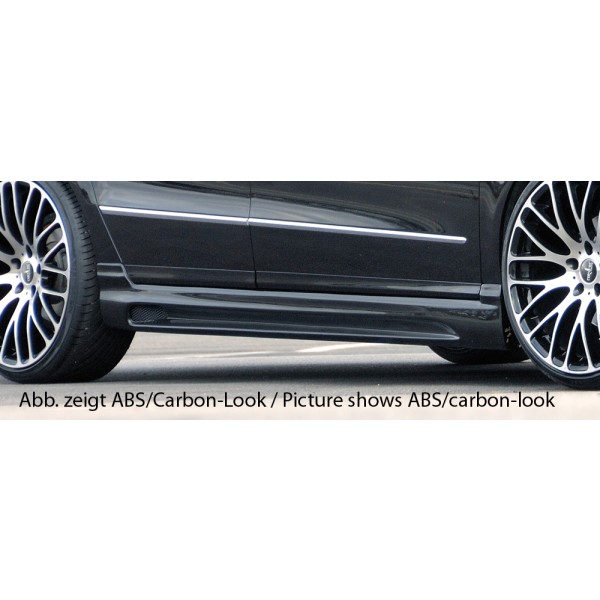 Rieger bočný prah mont. strana pravá pro Volkswagen Passat 3C combi, sedan vr. faceliftu, r.v. 03/05-07/10, 08/10-, plast ABS bez povrchovej úpravy, s prelisom a výrezom