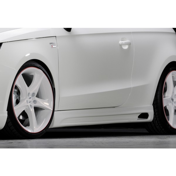 Rieger bočný prah mont. strana ľavá pro Audi A1 8X 3-dver., 5-dver. (sportback) vr. faceliftu, r.v. 02/15-, 08/10-12/14, plast ABS bez povrchovej úpravy, s prelisom a výrezom