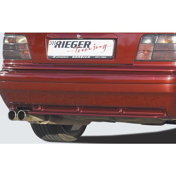 Rieger vložka zadného nárazníka M3-Look pro BMW rad 3 E36 kabriolet, kupé, sedan, touring, plast ABS bez povrchovej úpravy