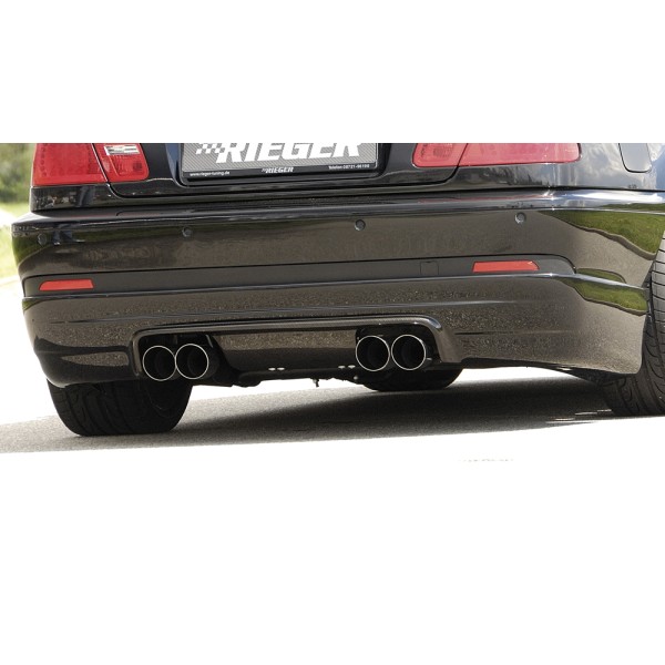 Rieger spoiler pod zadný nárazník M3-Look pro BMW rad 3 E46 kabriolet, kupé po faceliftu r.v. 02/02-, plast ABS bez povrchovej úpravy