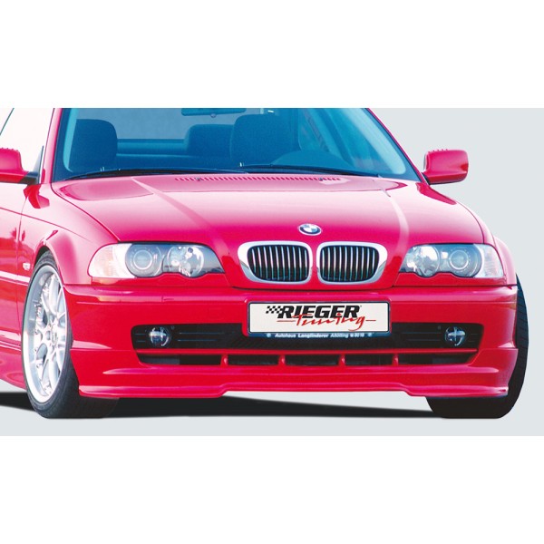 Rieger spojler pod predný nárazník pre BMW rad 3 E46 kabriolet, kupé, r.v. 01/00-01/02, plast ABS bez povrchovej úpravy, včetně integrované lipy