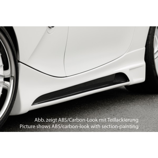 Rieger bočný prah mont. strana pravá pro BMW Z4 E85 roadster vr. faceliftu, r.v. 01/06-03/09, 02/03-12/05, plast ABS bez povrchovej úpravy, s prelisom a výrezom