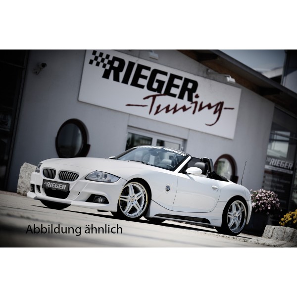 Rieger kompletný predný nárazník pro BMW Z4 E85 kupé, roadster po faceliftu, plast ABS bez povrchovej úpravy, s výrezmi pre hmlové svetlá, pro vozy bez ostřikovačů předních světlometů