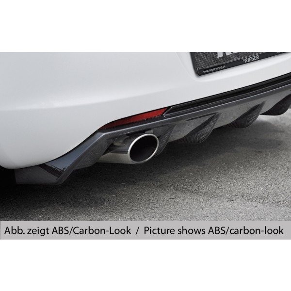 Rieger vložka zadného nárazníka pre Opel Astra J 5-dver., hatchback pred faceliftom, plast ABS bez povrchovej úpravy, pro sportovní koncovku vlevo 140x90 mm