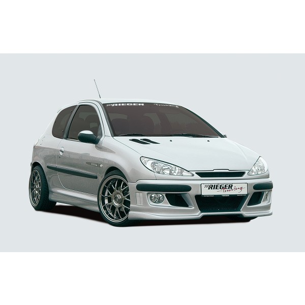 Rieger maska ​​chladiča pro Peugeot 206 convertible CC, sedan, plast ABS bez povrchovej úpravy