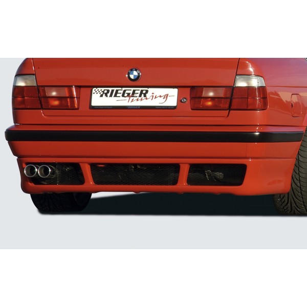 Rieger spoiler pod zadný nárazník E39-Look pro BMW rad 5 E34 sedan, touring r.v. 00/88-07/96, plast ABS bez povrchovej úpravy