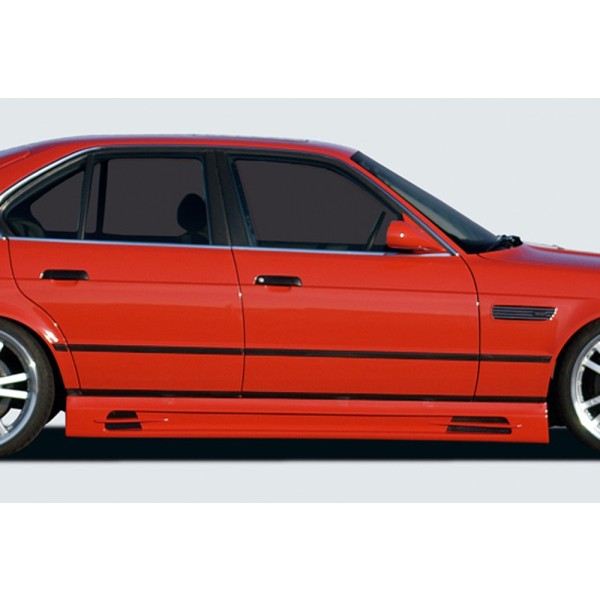 Rieger bočný prah mont. strana ľavá pro BMW rad 5 E34 sedan, touring, r.v. 00/88-07/96, plast ABS bez povrchovej úpravy, s prolisem, s prolisem a dvěma výřezy