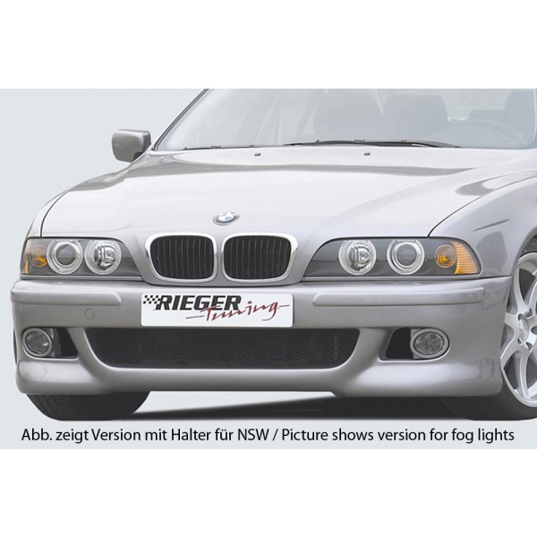 Rieger kompletný predný nárazník M5-Look pro BMW rad 5 E39 sedan, touring, plast ABS bez povrchovej úpravy, bez parkovacího asistenta (PDC)