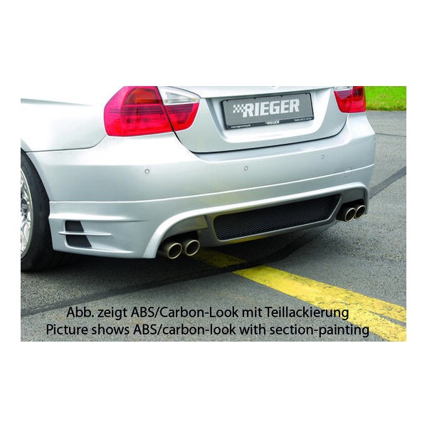 Rieger spojler pod zadný nárazník pre BMW rad 3 E90, E91 sedan, touring vr. faceliftu r.v. 03/05-08/08, 08/05-08/08, 09/08-, plast ABS bez povrchovej úpravy