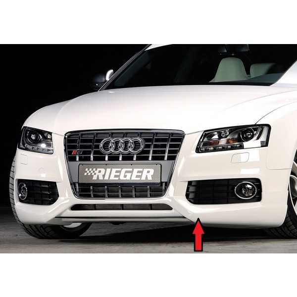 Rieger spojler pod predný nárazník pre Audi A5 S5 B8, B81 kabriolet, kupé, Sportback pred faceliftom, r.v. 06/07-07/11, plast ABS bez povrchovej úpravy, pouze S5