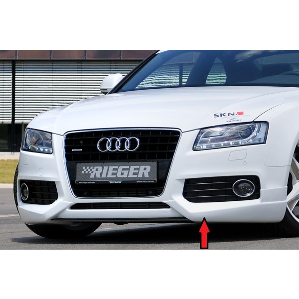 Rieger spojler pod predný nárazník pre Audi A5 B8, B81 kabriolet, kupé, Sportback pred faceliftom, r.v. 06/07-07/11, plast ABS bez povrchovej úpravy, S-Line