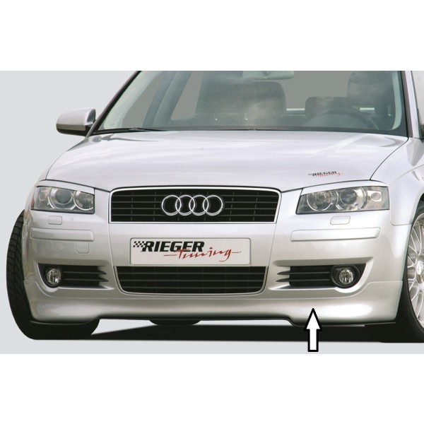Rieger spojler pod predný nárazník pre Audi A3 8P 3-dver. pred faceliftom, r.v. -05/05, plast ABS bez povrchovej úpravy