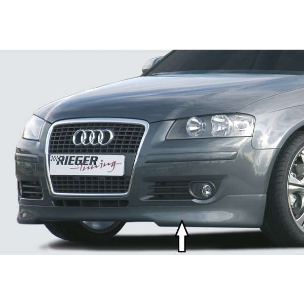 Rieger spojler pod predný nárazník pre Audi A3 8P 3-dver., 5-dver., Sportback, r.v. 06/05-06/08, plast ABS bez povrchovej úpravy